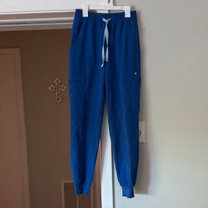 Figs Royal Blue High Waisted Uman Relaxed Jogger